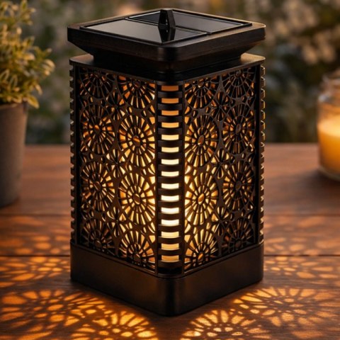 Lampion ozdobny LED solarny z czujnikiem zmierzchu