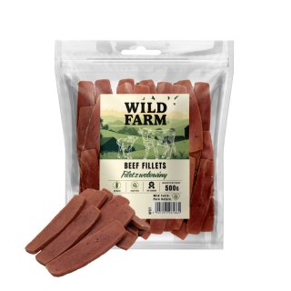 WILD FARM Przysmaki Naturalne Filety Dla Psa Wołowina 500G