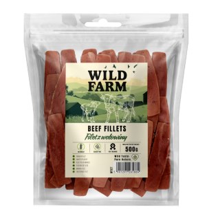 WILD FARM Przysmaki Naturalne Filety Dla Psa Wołowina 500G
