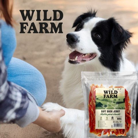 WILD FARM Przysmaki Naturalne Miękkie Piersi Dla Psa Kaczka 500G